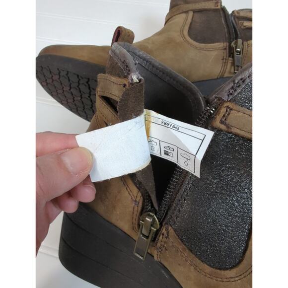 UGG Australia Emalie Stout Waterproof Wedge Ankle Boot Brown 7 - Picture 6 of 11